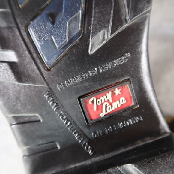 Tony Lama Shoes Mens 10 Boots Work Timber Lace Up Leather Waterproof Utility Mid - Picture 15 of 16